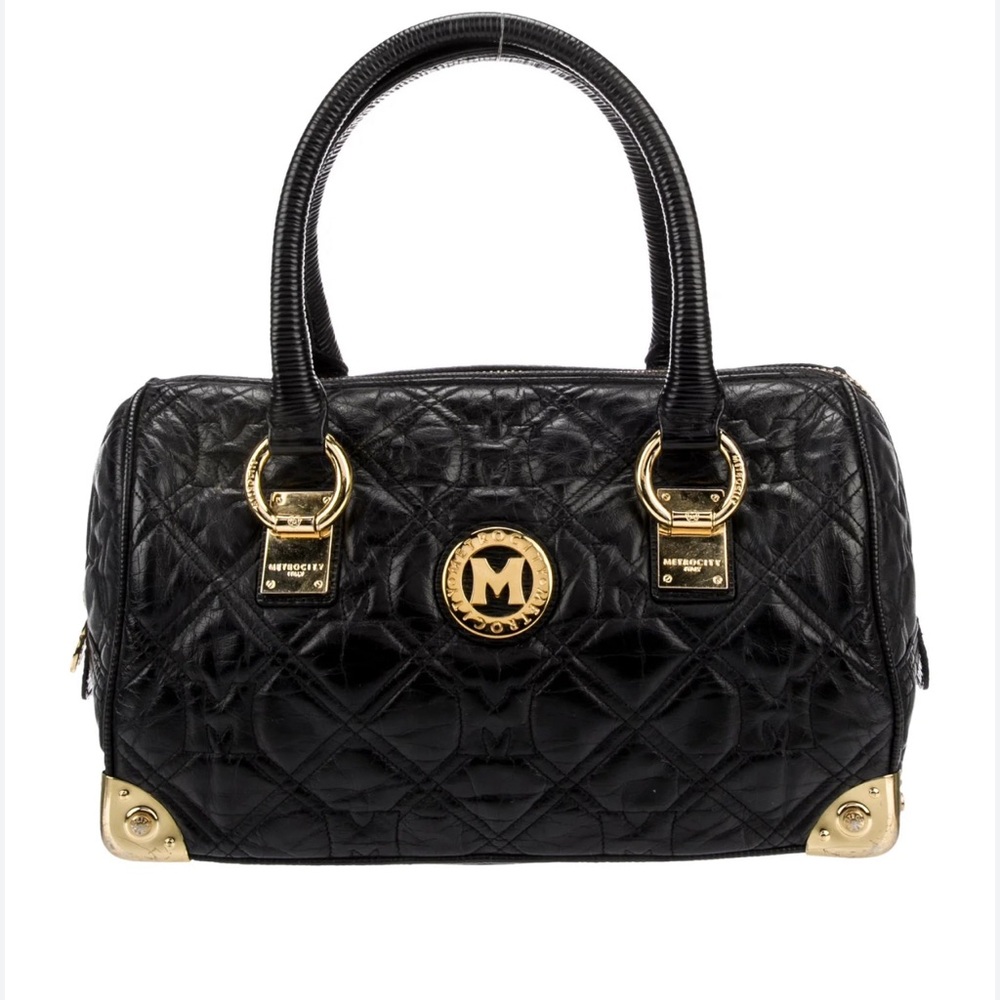 💜MetroCity Mini Boston Handbag Made in Milan Italy